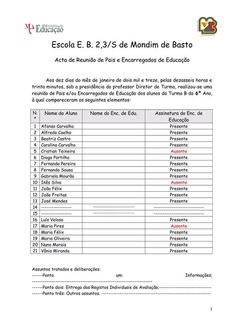 2º ata reunião encarregados de educação PDF