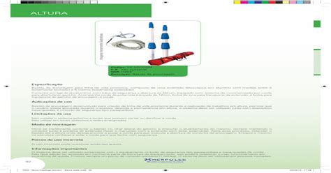 7632 Novo Catalogo Tecnico Altura Teste · Bastão De Ancoragem Para