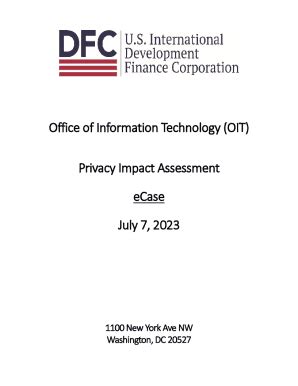 Fillable Online Privacy Impact Assessments Pia Fax Email Print