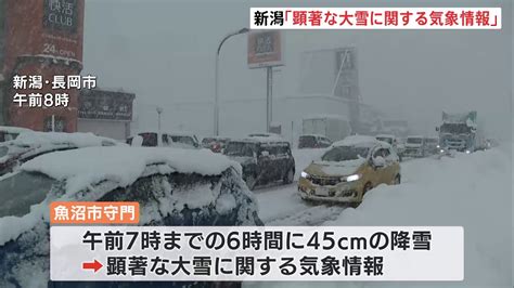 新潟県に「顕著な大雪に関する気象情報」 Jr運転見合わせ、高速道路通行止めなど交通機関に影響 Tbs News Dig