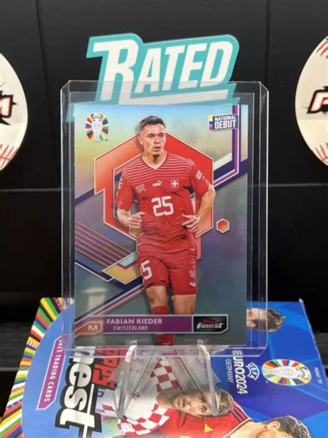 Topps Finest Road To Uefa Euro R Fracteur Fabian Rieder