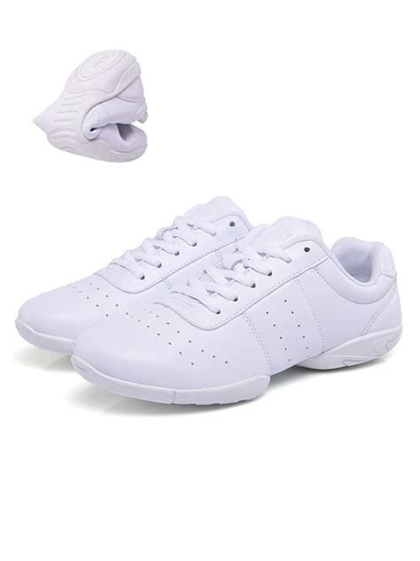 GENILU Youth & Adult Breathable Cheerleading Shoes Lace Up Dance ...