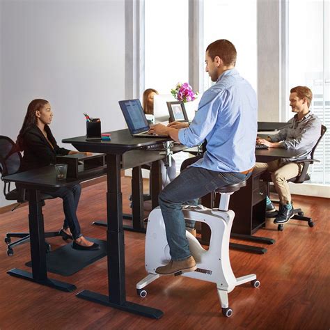 FlexiSpot Under Desk Bike Home Office Exercise Bike Height Adjustable ...