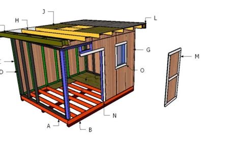 Flat Roof Plans for a 10x12 Shed | HowToSpecialist - How to Build, Step ...