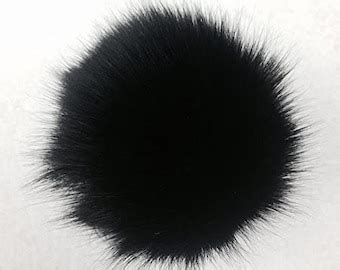 Fox Fur Pom Pom Etsy