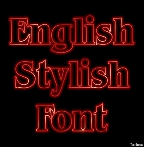 English Stylish Font Text Effect and Logo Design Font