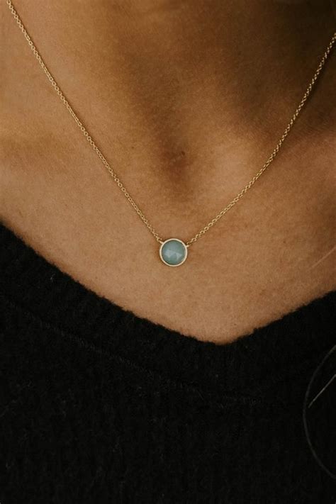 Minimalist Gold Necklace | ROOLEE | Minimalist necklace gold, Diamond ...