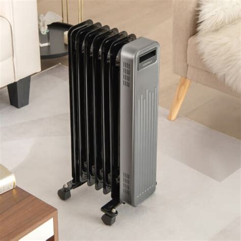 Costway 1500W Oil Filled Radiator Heater Portable Electric Space Heater