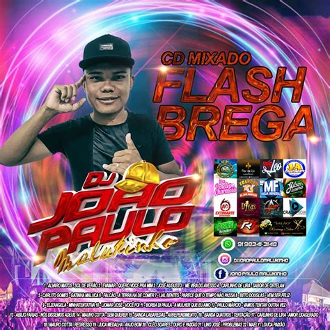 CD FLASH BREGA MIXADO DJ JOAO PAULO MALUKINHO Cds De Aparelhagens