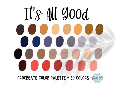 It S All Good Procreate Color Palette Graphic By Ssandcodesigns · Creative Fabrica