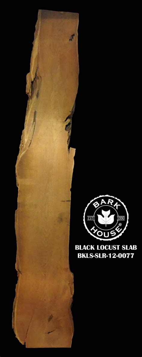 120 Black Locust Live Edge Slab Bkls Slr 12 0077 Bark House®