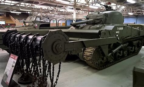 Surviving Sherman Crab Flail Mine Clearing D-Day Tank