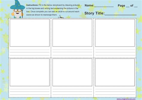 Storyboard Template For Kids Free Template Ratudapur