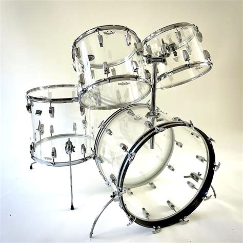 70s Ludwig Vistalite Kit Clear 22141518 Reverb