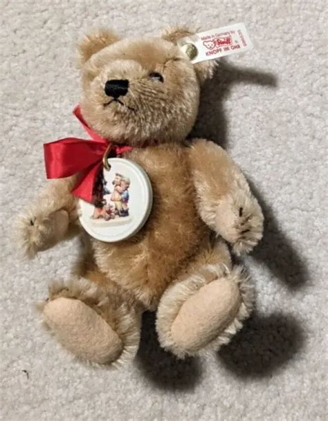 Steiff Teddy Bear Stuffed Plush Goebel Jointed Mj Hummel Tag No Box