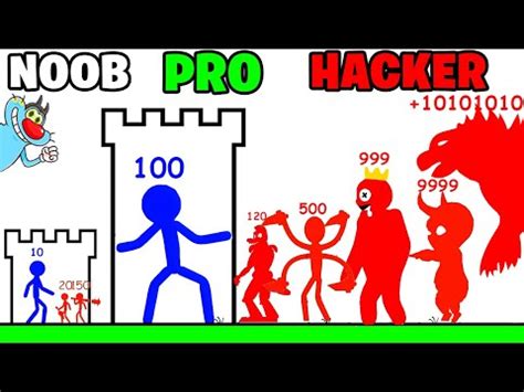 NOOB Vs PRO Vs HACKER In Hero Tower Defense With Oggy And Jack