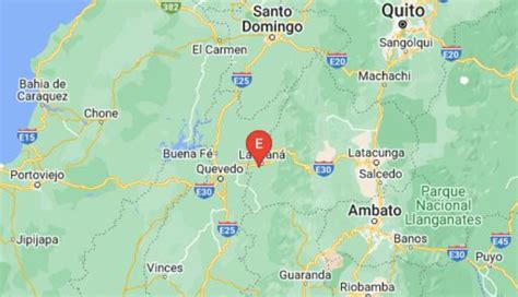 Sismo en Ecuador Se registró temblor en La Maná