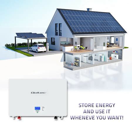 Qoltec Magazyn Energii Lifepo Kwh V Bms Lcd