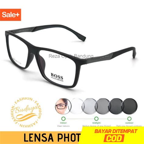 Jual Frame Kacamata Pria Photochromic Lensa Anti Radiasi Uv Kaca Mata