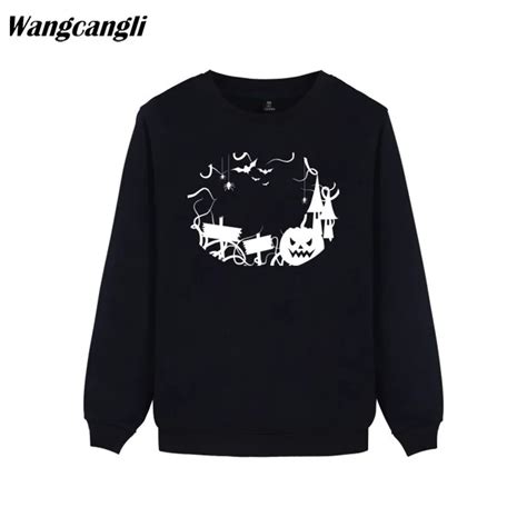 2019 Halloween Pumpkin Harajuku Casual Gothic Hoodies Men Sweatshirt