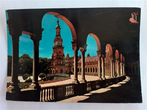 Postal Sevillagalería De La Plaza De España A Comprar Postales De