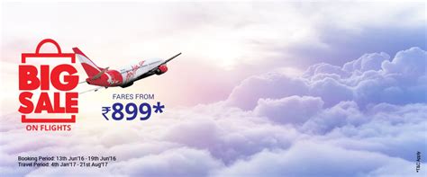 AirAsia Big Sale on Flights | Air Asia Lowest Fares from Rs. 899 Via.com