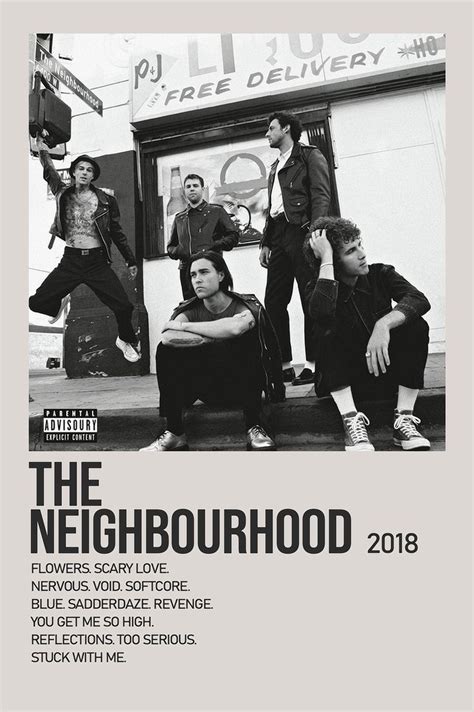 The Neighbourhood By The Neighbourhood Minimalist Album Poster