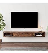 Amazon Bixiaomei Floating TV Stand In Solid Wood 52 High Gloss