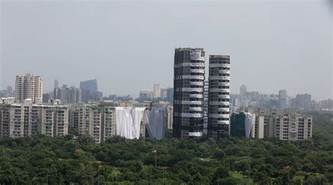 Noida Twin Towers Demolition No Fly Zone Declared For Drones On Aug