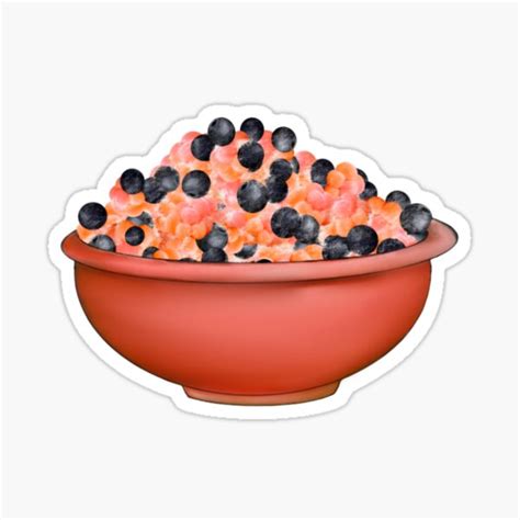 "Red Bowl of Akutaq " Sticker for Sale by sarahschroeder | Redbubble