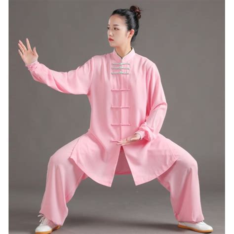 Chinese Kung Fu Uniforms For Women Men Cotton Tai Chi Clothing Female