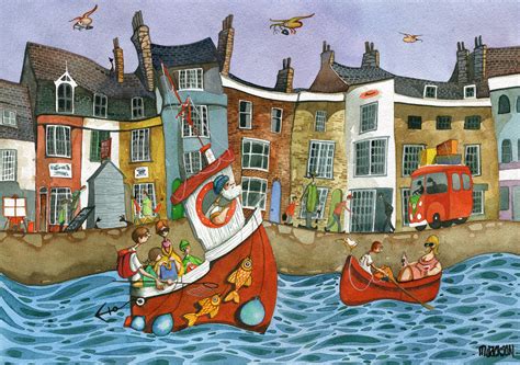 Boat Ride At Weymouth Limited Edition Mike Jackson Artist