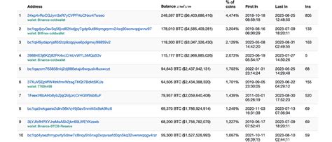 Bitcoin S Largest Accounts Peering Into The Top 10 Wallets On The BTC