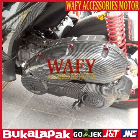 Jual Cover Hawa Tutup Filter Aerox 155 Carbon Nemo Di Lapak Wafy