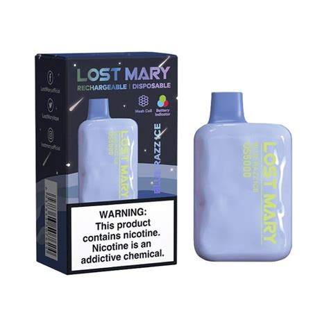 Lost Mary OS5000 Blue Razz Ice Disposable Vape 10pcs Pack Nimbus Imports