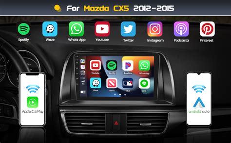 Roinvou 2 32G Android CarPlay estéreo para Mazda CX5 2012 2015 9