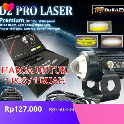 Lampu Tembak Laser D Plus Hi Loo Watt Plus Laser Pro Merk Bullaes