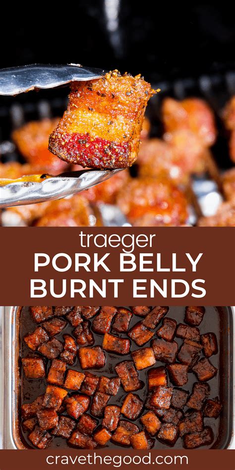 Pork Belly Burnt Ends Easy Traeger Recipe Crave The Good