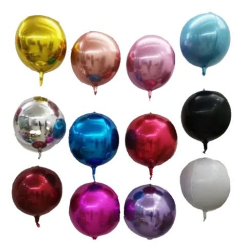 Globo Orbz Esfera Liso Cm Orbz Metalico Mercadolibre