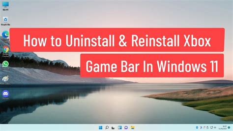 Desinstalar Y Reinstalar Xbox Game Bar En Windows Mundowin