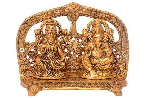 Buy Kdt Metal Laxmi Ganesh Idol Murti Statue For Puja Gift Shop Car