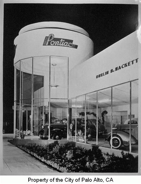 Streamline Moderne Pontiac Dealership Building 1936 Palo Alto