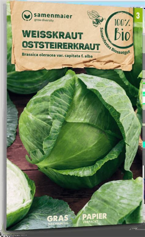 Samen Maier Bio Weißkraut Oststeirerkraut 1 Packung Bloomling