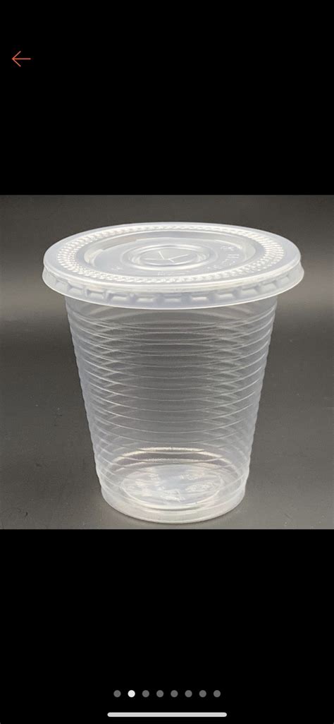 Pp Cup Benxon With Flat Lid 100pcspkt Cup Lid Straw Paper