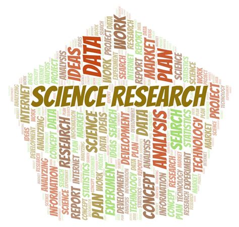 Science Research Word Cloud Stock Illustration Illustration Of