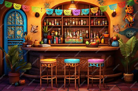 Premium Photo | A cartoon image of a bar with a bar called bar