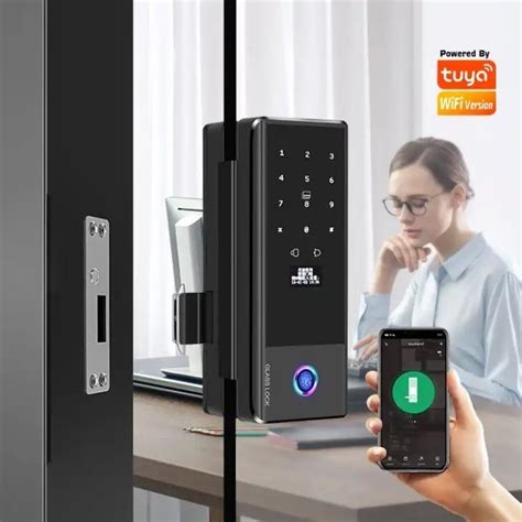 Jual Smart Lock Glass Door Pintu Kaca Fingerprint Card Anak Kunci Wifi