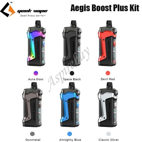 Geekvape Aegis Boost Plus Pod Kit Powered By Single 18650 Battery 40w 5