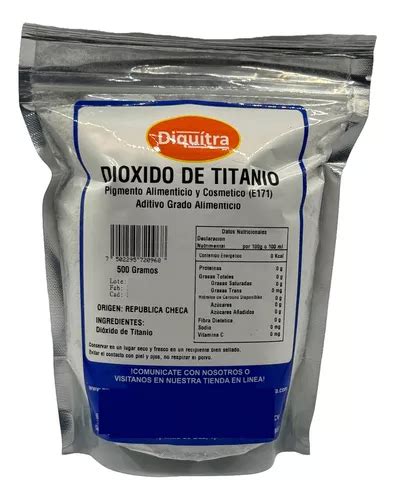 Dióxido De Titanio Grado Alimenticio Cosmético 500 Gramos Mercadolibre