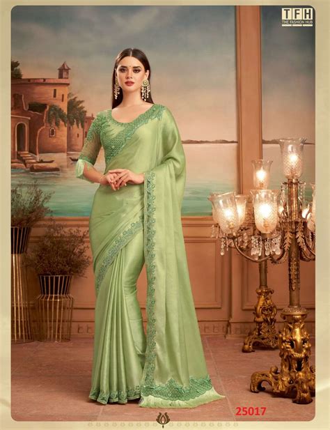 Tfh Silver Screen Vol To Series Silk Party Wear Sarees